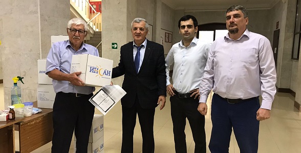 Категория граждан 60+ прошедшие вакцинацию получили подарочные наборы продуктов