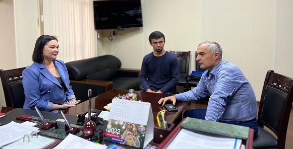 Встреча с финалистом Национального чемпионата «Абилимпикс» прошла в Минобрнауки РД