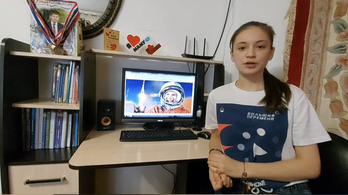 Финалисты и полуфиналисты Всероссийского конкурса «Большая перемена» присоединились к челленджу «Привет в невесомость»