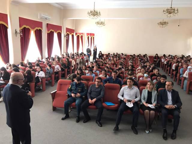 Открытый урок по ОБЖ прошел в Дербентском педагогическом колледже