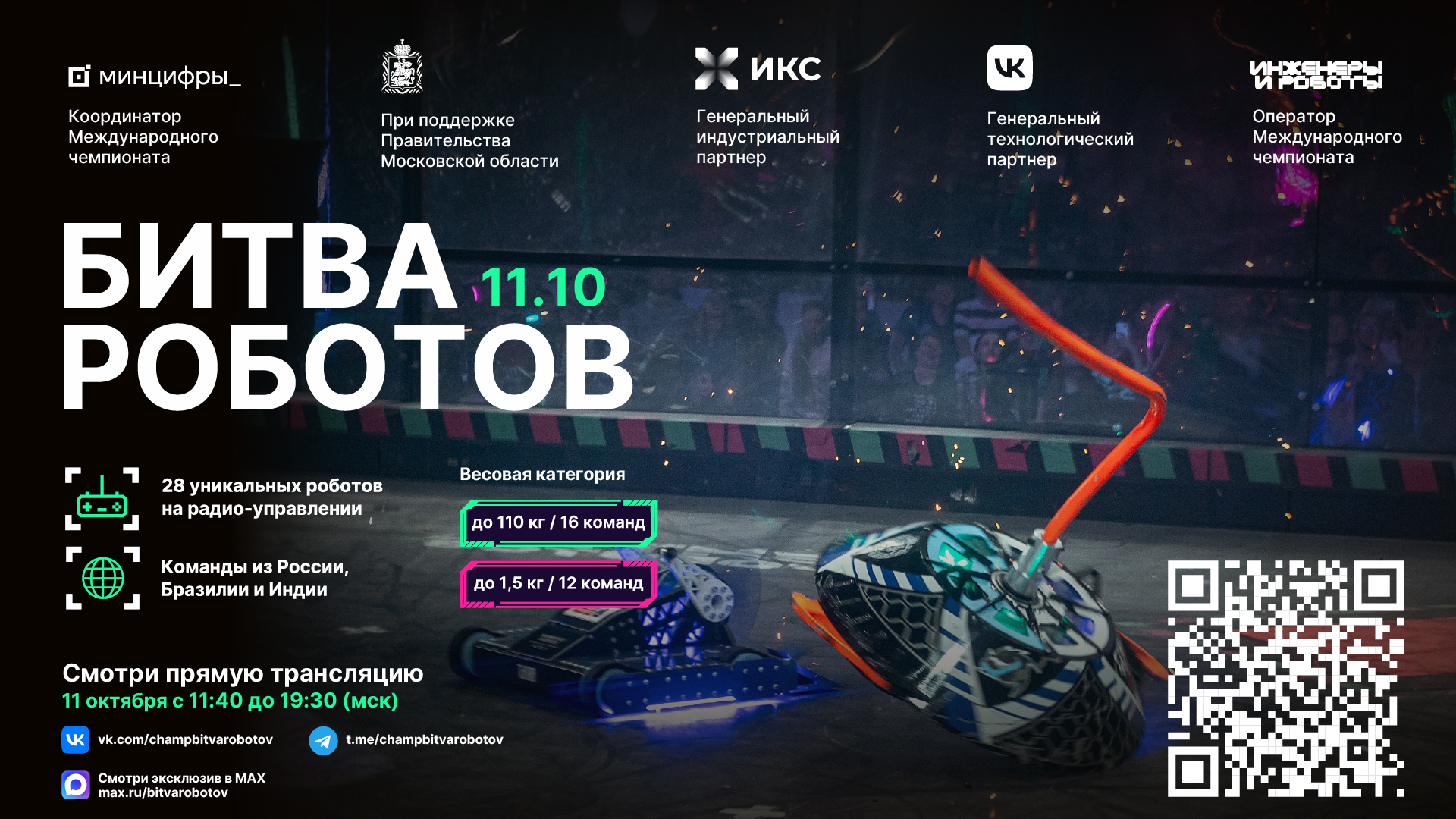 Второй отборочный этап Международного чемпионата по битве роботов сезона 2025 года